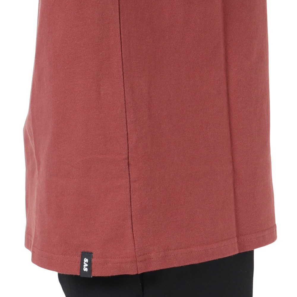 エスエーエス（S.A.S）（メンズ）半袖Tシャツ メンズ カレッジロゴ SAS2247200-39:WINE