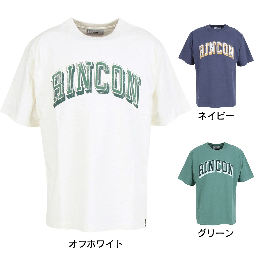 エスエーエス（S.A.S）（メンズ）半袖Tシャツ メンズ カレッジロゴ SAS2247201-65:GREEN