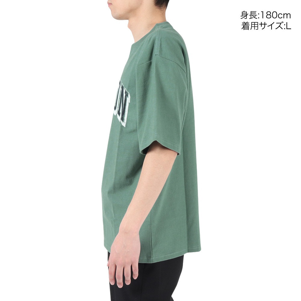 エスエーエス（S.A.S）（メンズ）半袖Tシャツ メンズ カレッジロゴ SAS2247201-65:GREEN