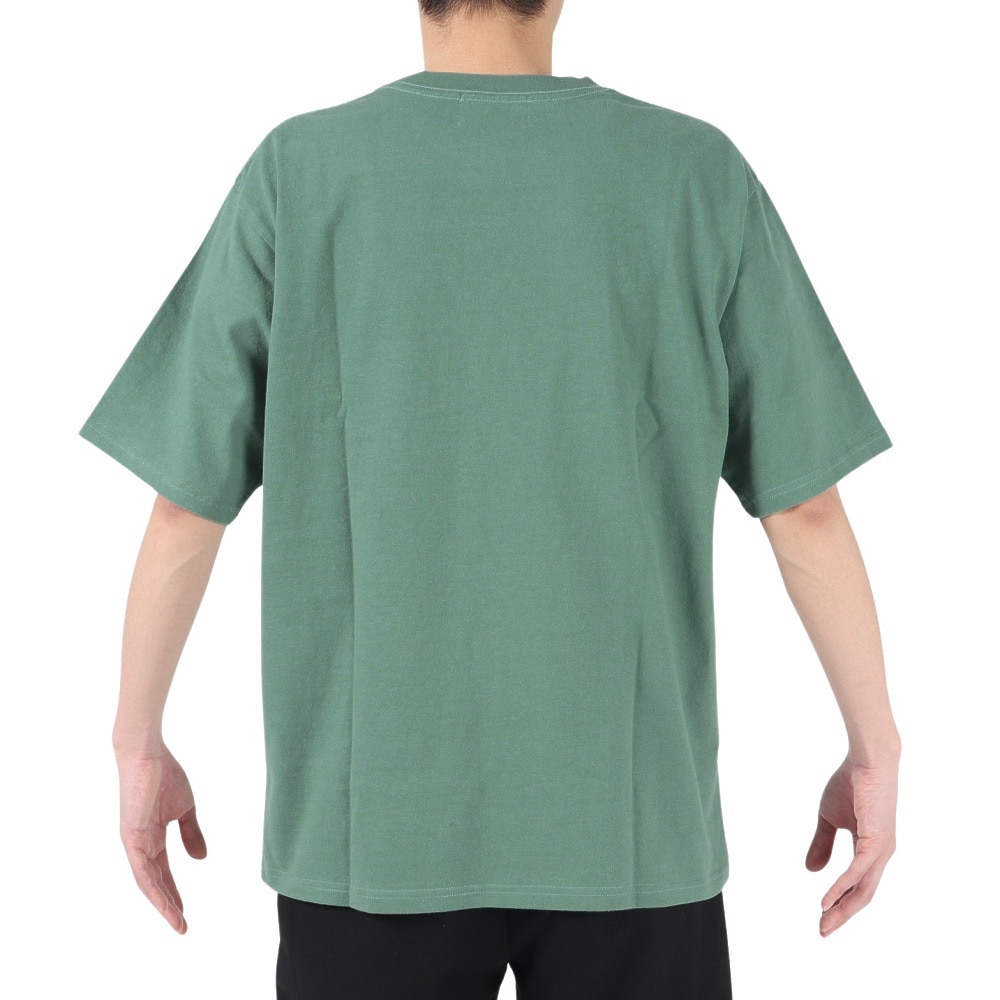 エスエーエス（S.A.S）（メンズ）半袖Tシャツ メンズ カレッジロゴ SAS2247201-65:GREEN