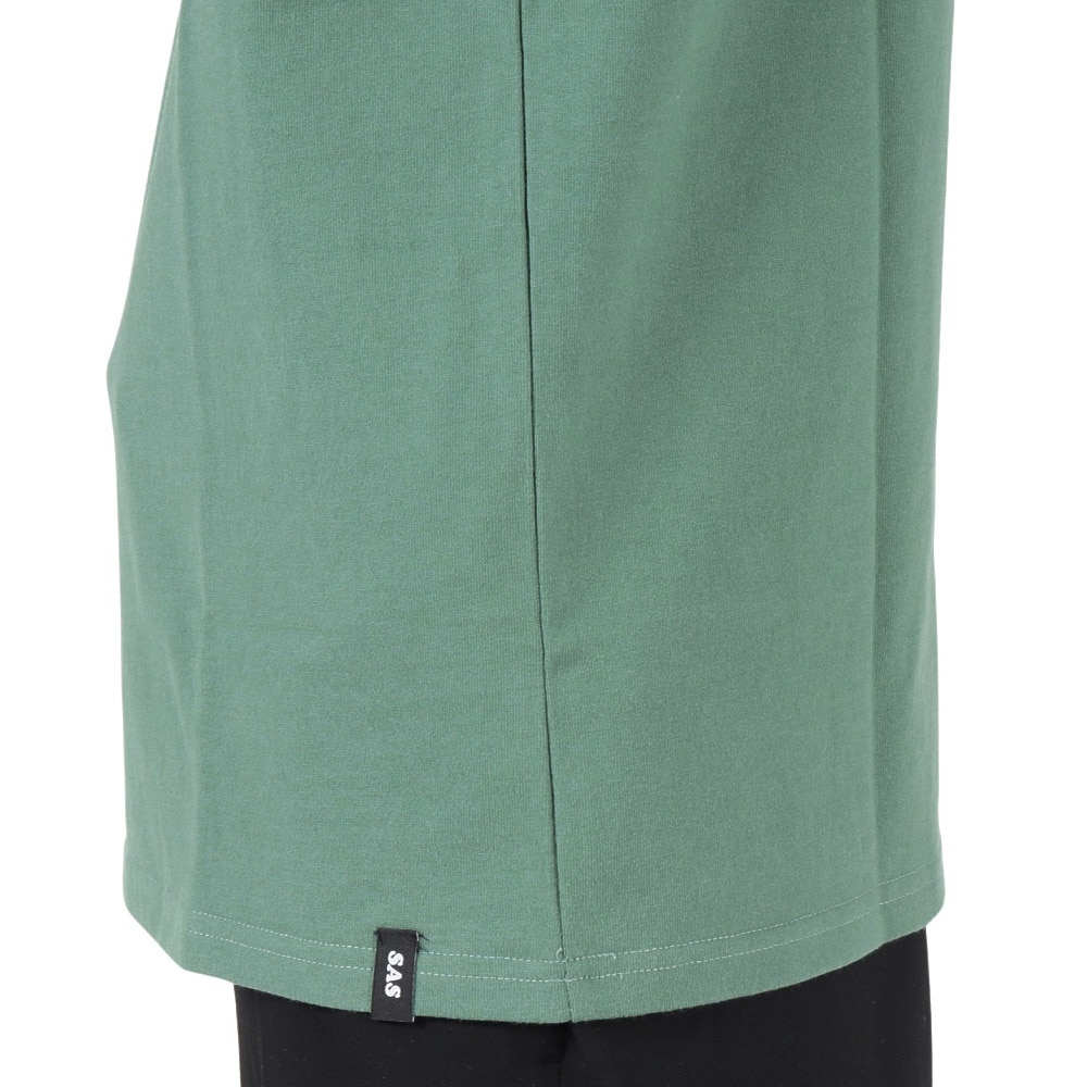 エスエーエス（S.A.S）（メンズ）半袖Tシャツ メンズ カレッジロゴ SAS2247201-65:GREEN