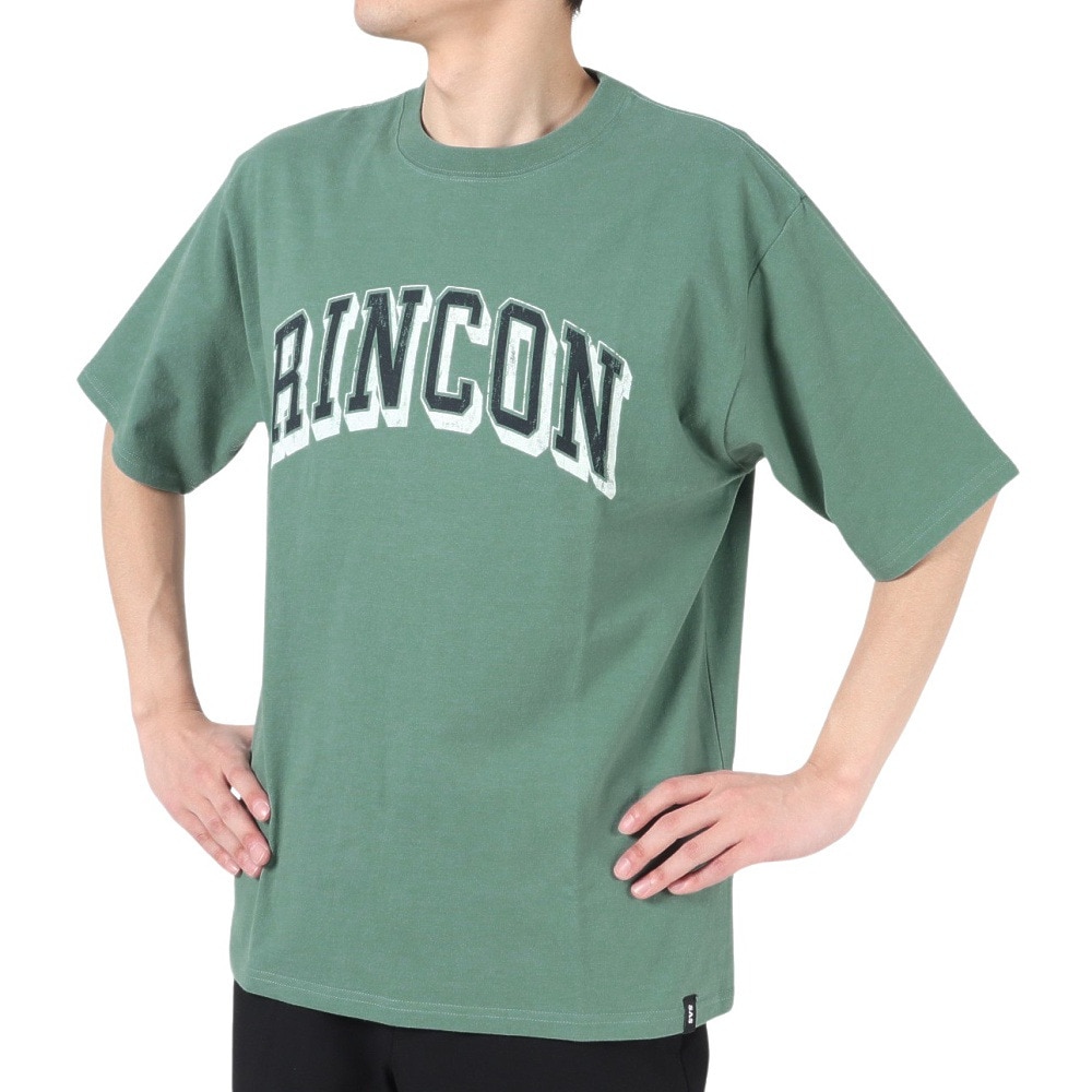 エスエーエス（S.A.S）（メンズ）半袖Tシャツ メンズ カレッジロゴ SAS2247201-65:GREEN