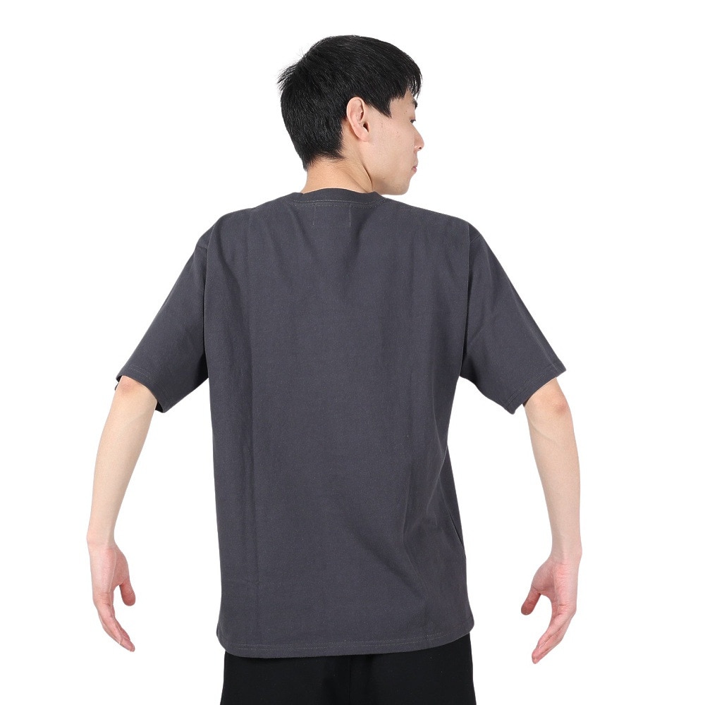 エスエーエス（S.A.S）（メンズ）半袖Tシャツ メンズ カレッジロゴ  SAS2247202-17:CHARCOAL