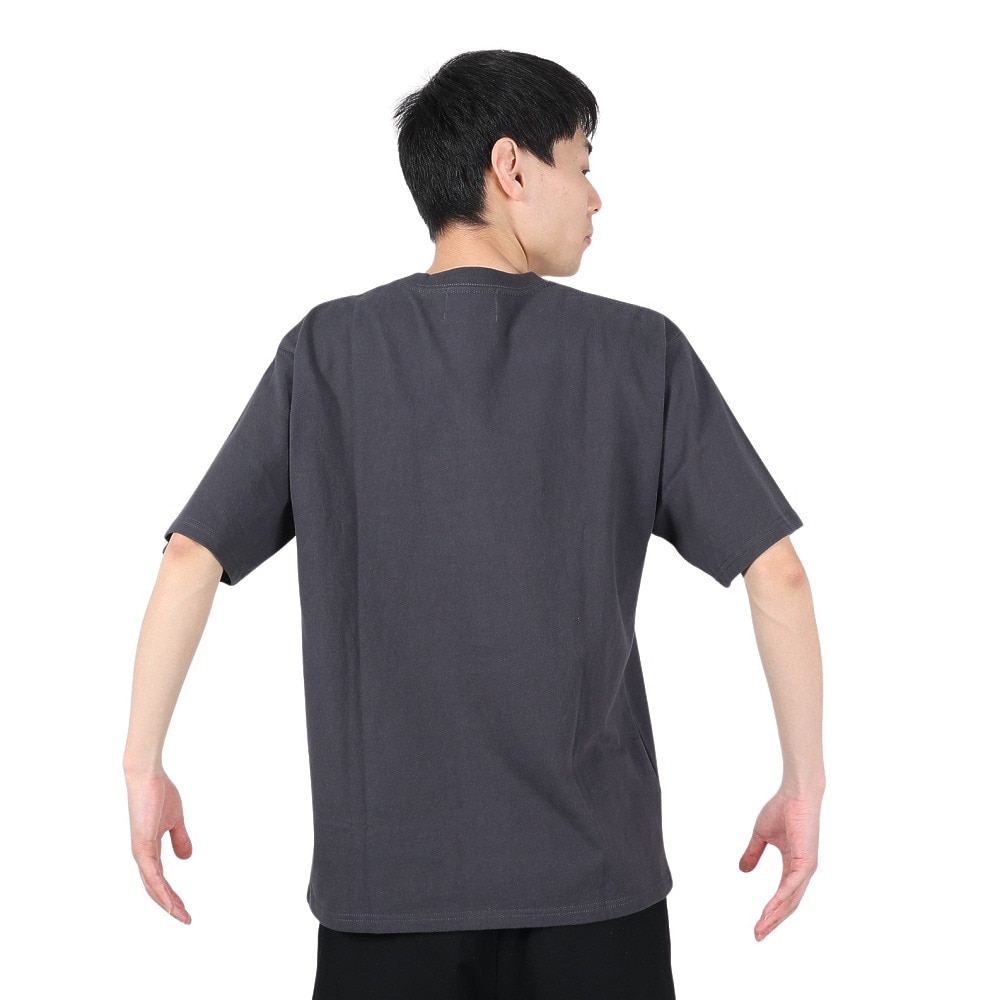 エスエーエス（S.A.S）（メンズ）半袖Tシャツ メンズ カレッジロゴ SAS2247202-17:CHARCOAL