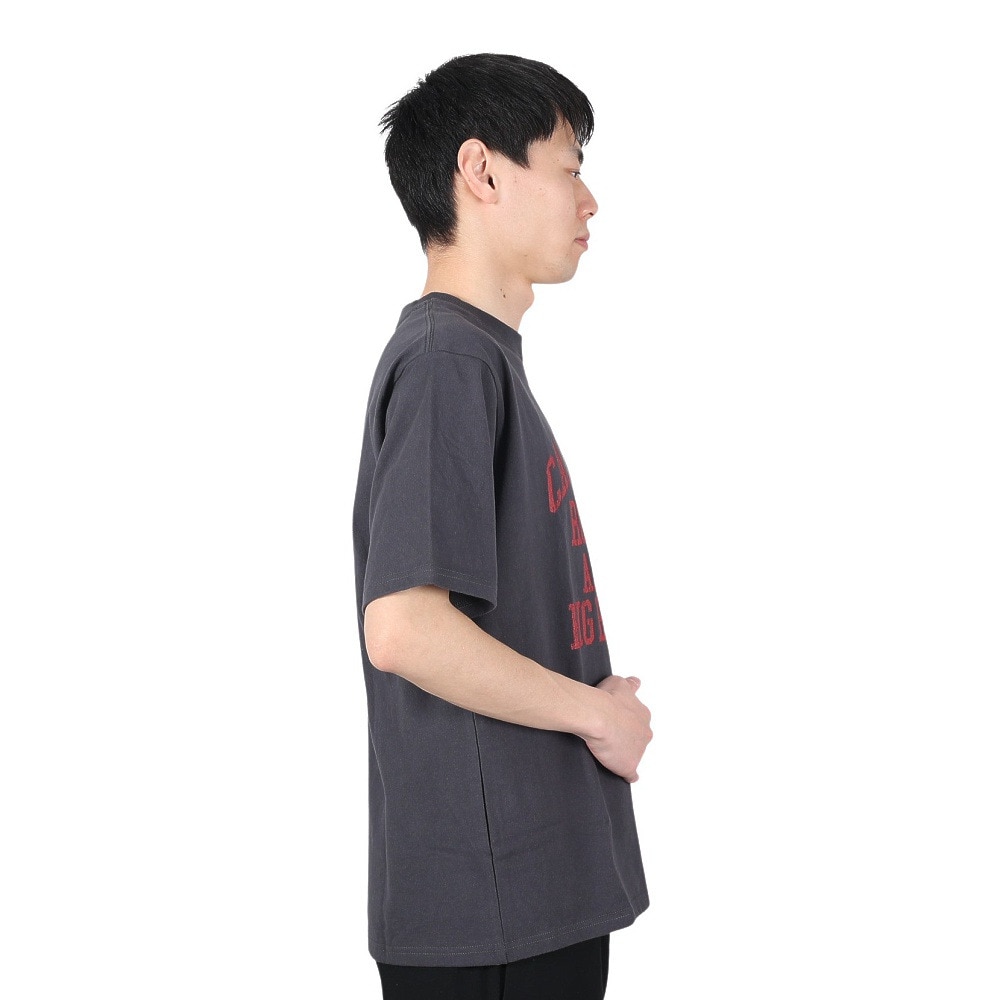 エスエーエス（S.A.S）（メンズ）半袖Tシャツ メンズ カレッジロゴ SAS2247202-17:CHARCOAL