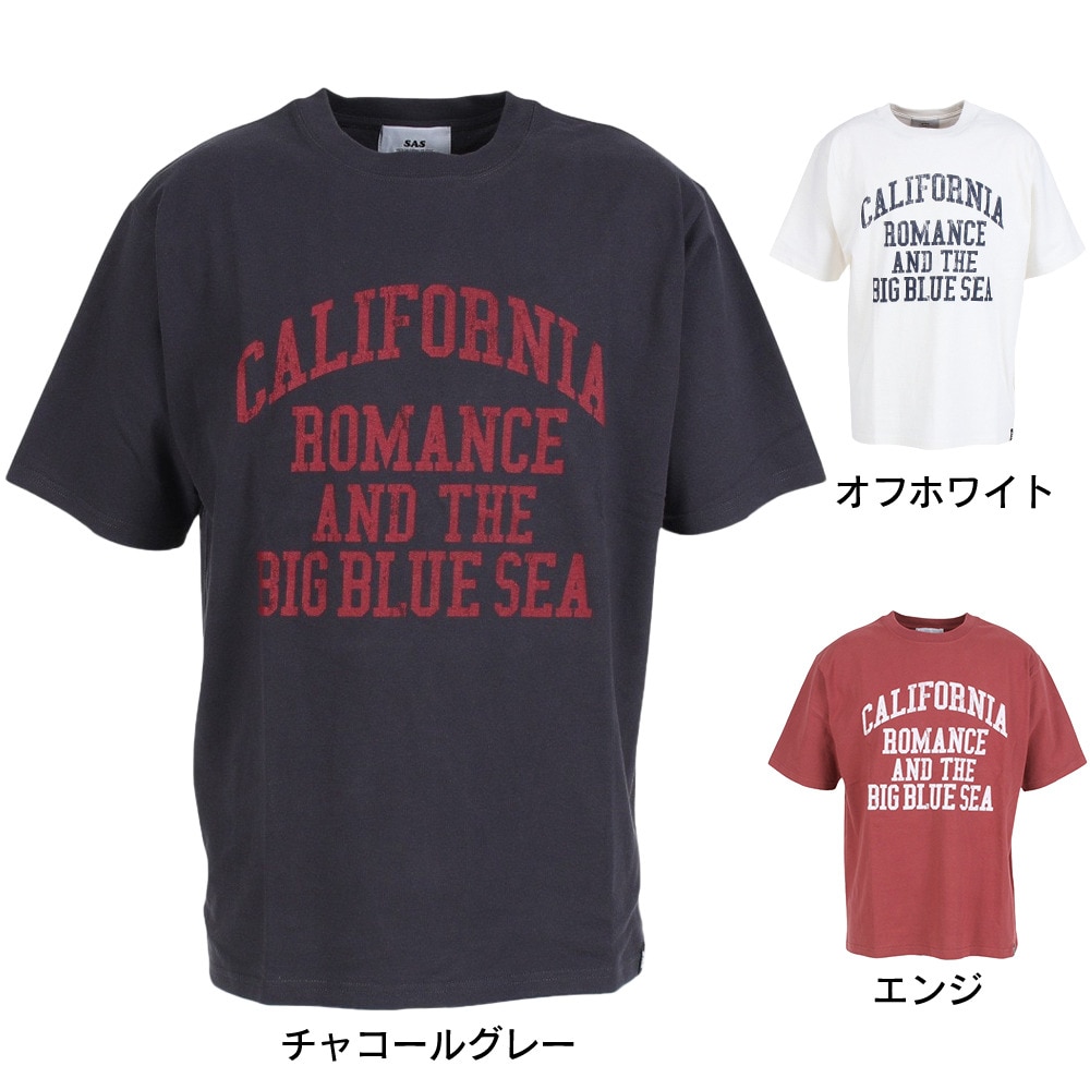 エスエーエス（S.A.S）（メンズ）半袖Tシャツ メンズ カレッジロゴ SAS2247202-5:OFF