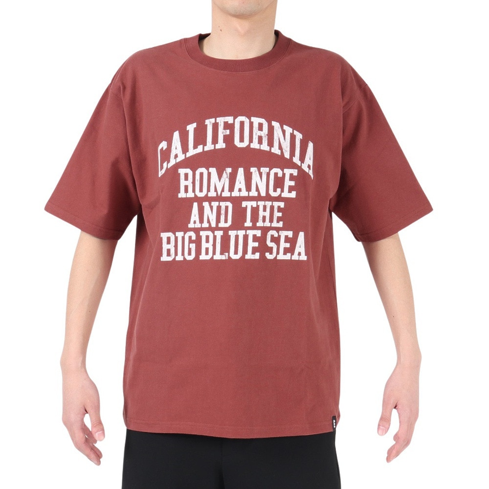 エスエーエス（S.A.S）（メンズ）半袖Tシャツ メンズ カレッジロゴ CA SAS2247202-39:WINE