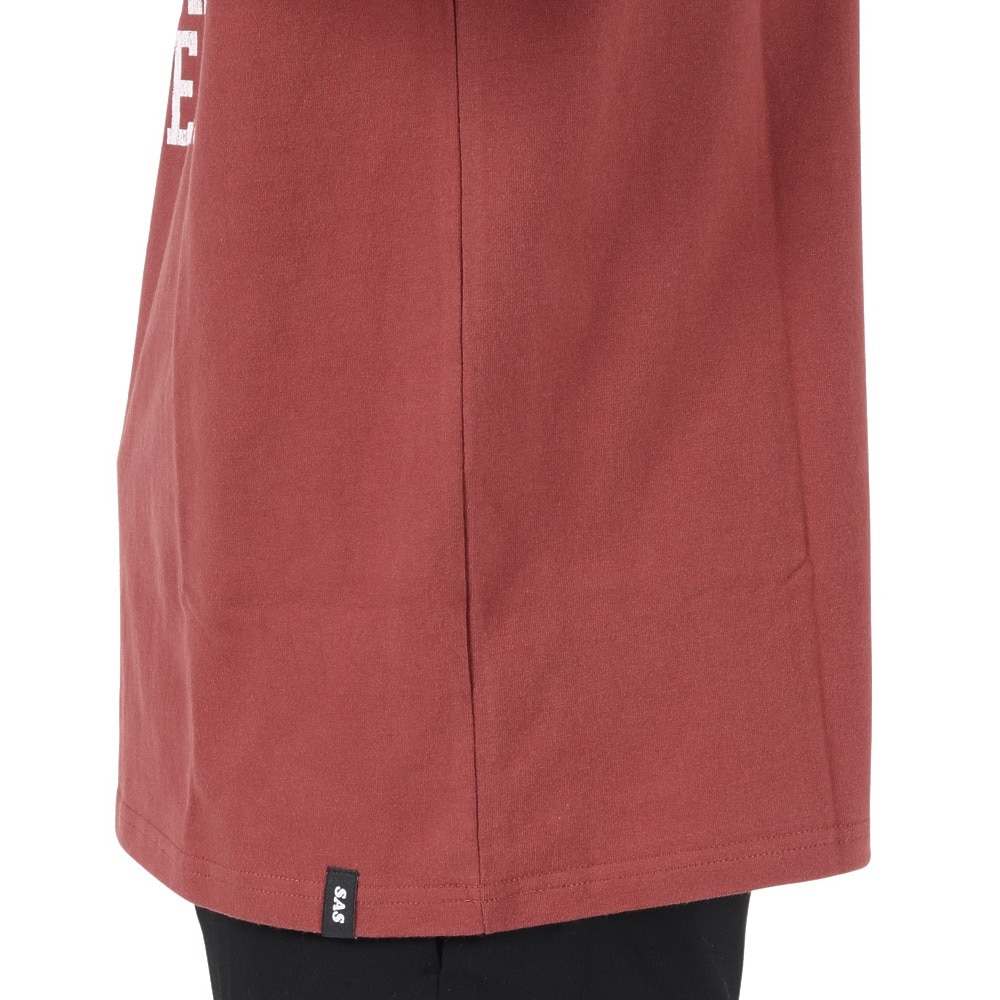 エスエーエス（S.A.S）（メンズ）半袖Tシャツ メンズ カレッジロゴ CA SAS2247202-39:WINE