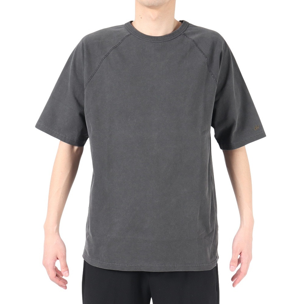 エスエーエス（S.A.S）（メンズ）半袖Tシャツ メンズ フラットシーマピグメント SAS2247203-17:CHARCOAL