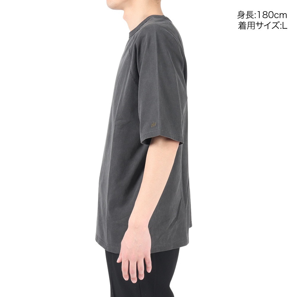 エスエーエス（S.A.S）（メンズ）半袖Tシャツ メンズ フラットシーマピグメント SAS2247203-17:CHARCOAL