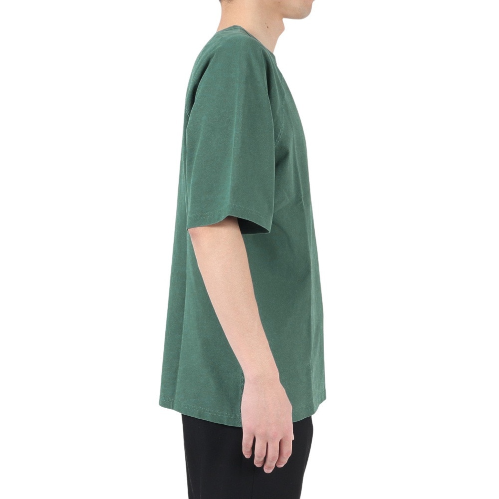 エスエーエス（S.A.S）（メンズ）半袖Tシャツ フラットシーマピグメント SAS2247203-65:GREEN