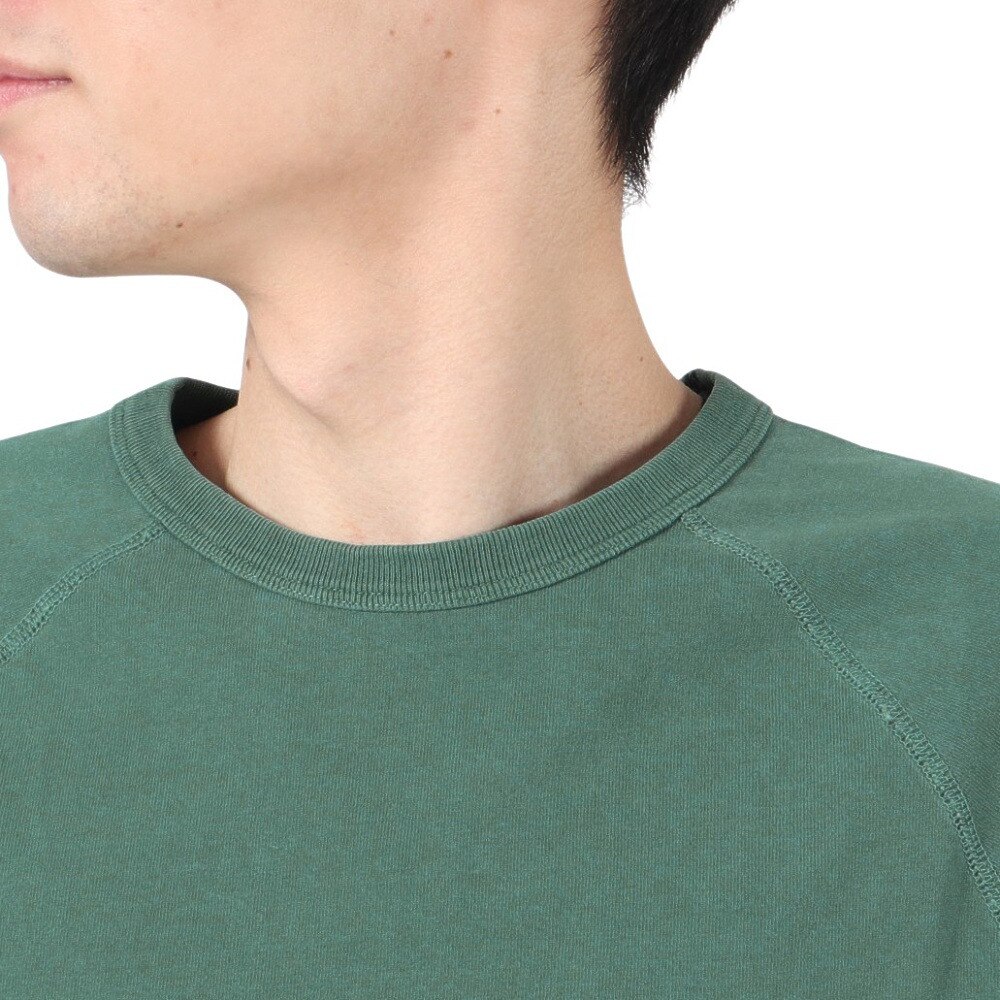 エスエーエス（S.A.S）（メンズ）半袖Tシャツ フラットシーマピグメント SAS2247203-65:GREEN