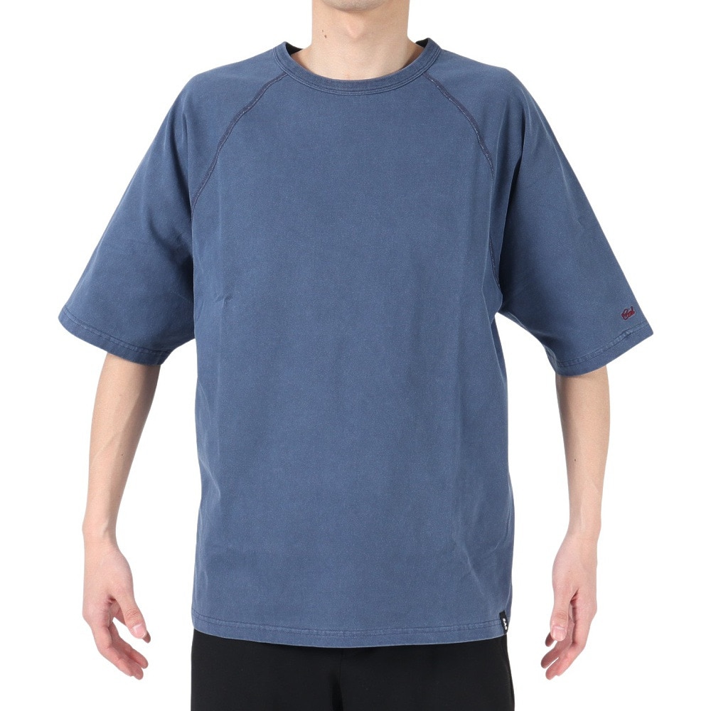 エスエーエス（S.A.S）（メンズ）半袖Tシャツ メンズ フラットシーマピグメント SAS2247203-79:NAVY
