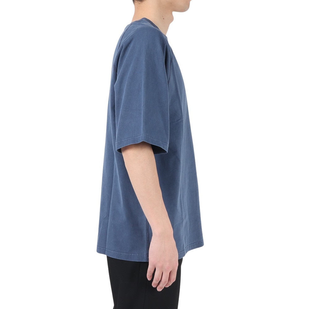 エスエーエス（S.A.S）（メンズ）半袖Tシャツ メンズ フラットシーマピグメント SAS2247203-79:NAVY