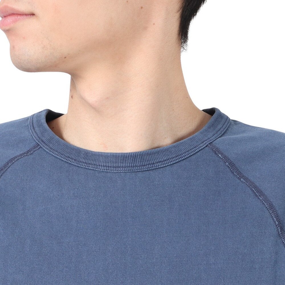 エスエーエス（S.A.S）（メンズ）半袖Tシャツ メンズ フラットシーマピグメント SAS2247203-79:NAVY