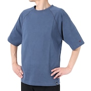 エスエーエス（S.A.S）（メンズ）半袖Tシャツ メンズ フラットシーマピグメント SAS2247203-79:NAVY