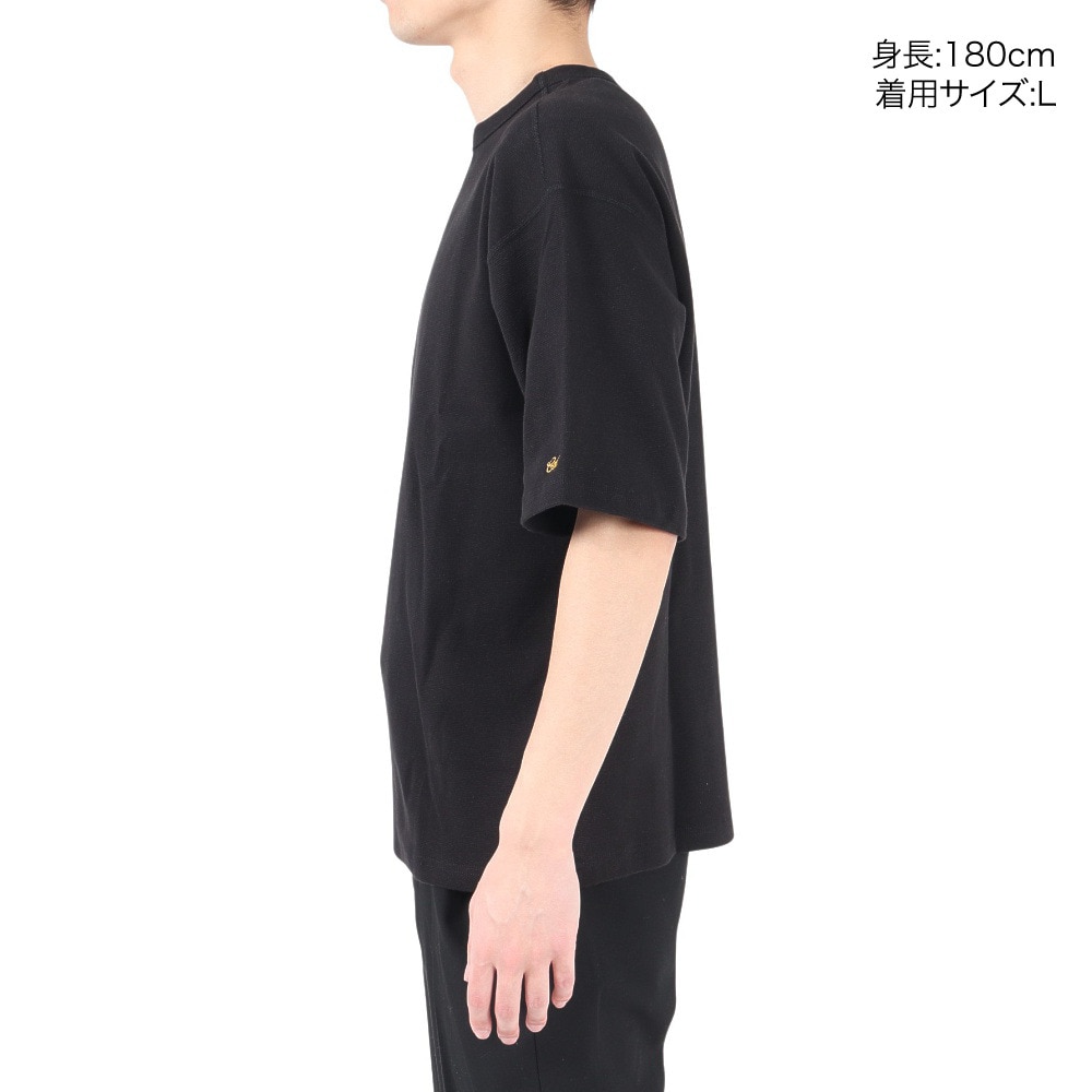 エスエーエス（S.A.S）（メンズ）半袖Tシャツ メンズ スーパーヘビーリップル SAS2247204-17:CHARCOAL