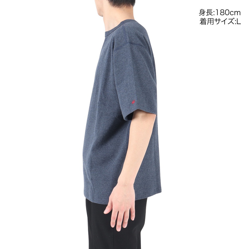 エスエーエス（S.A.S）（メンズ）半袖Tシャツ メンズ スーパーヘビーリップル SAS2247204-79:NAVY