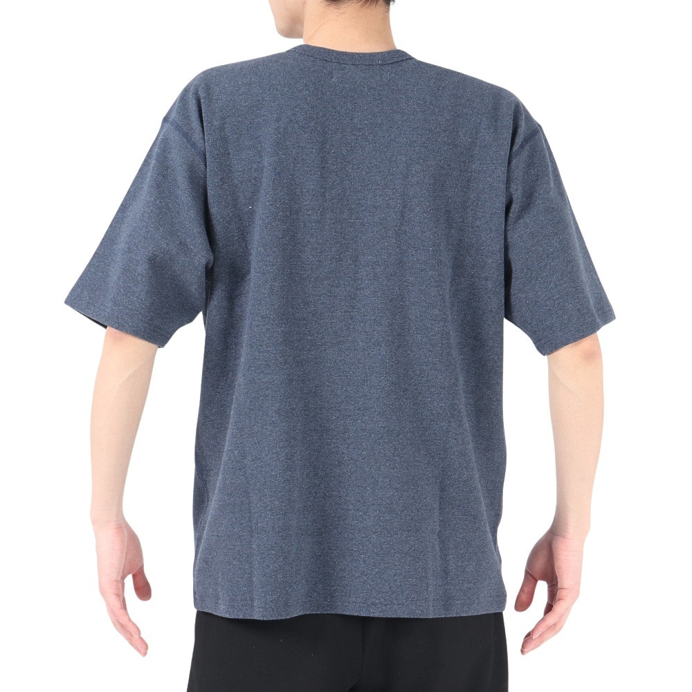 エスエーエス（S.A.S）（メンズ）半袖Tシャツ メンズ スーパーヘビーリップル SAS2247204-79:NAVY