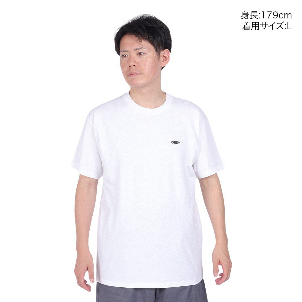 オベイ（OBEY）（メンズ）半袖Tシャツ メンズ BOLD OBEY 2 165263016WHTO23P