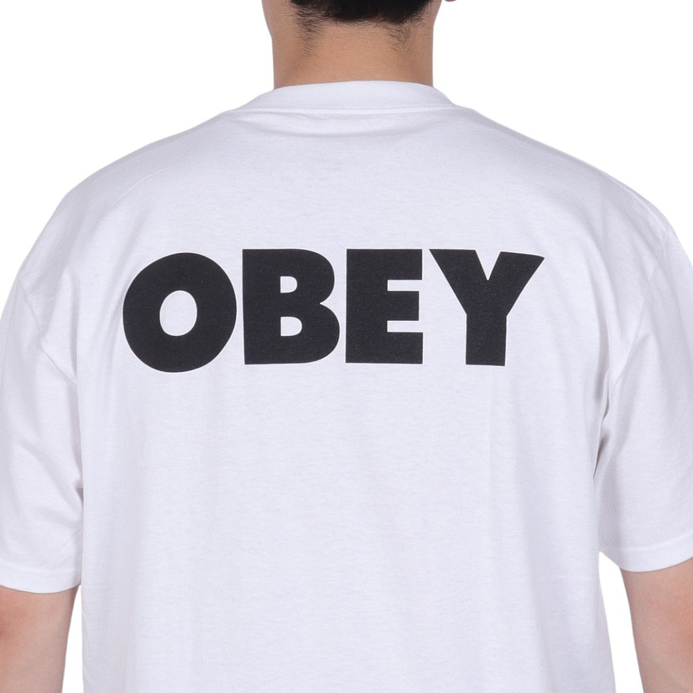 オベイ（OBEY）（メンズ）半袖Tシャツ メンズ BOLD OBEY 2 165263016WHTO23P
