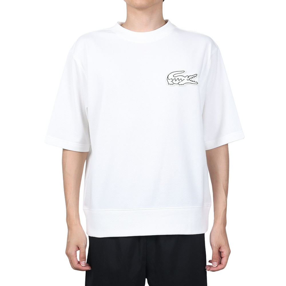 ラコステ（LACOSTE）（メンズ）半袖Tシャツ メンズ オーバーサイズクロックエンブレム SH058LJ-99-70V