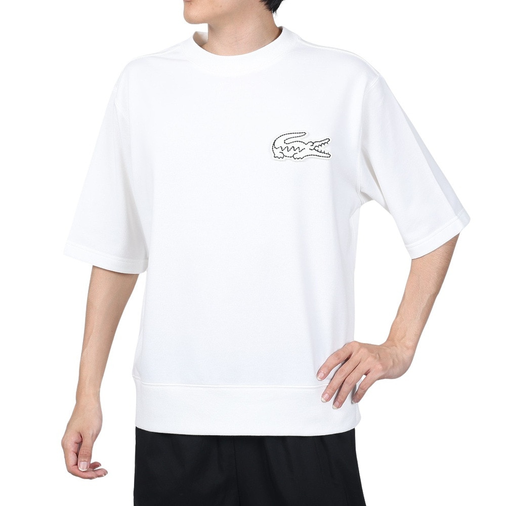 ラコステ（LACOSTE）（メンズ）半袖Tシャツ メンズ オーバーサイズクロックエンブレム SH058LJ-99-70V