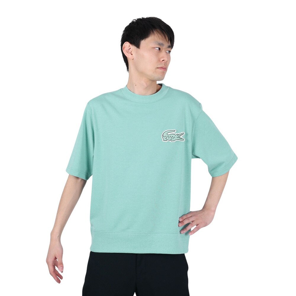 ラコステ（LACOSTE）（メンズ）半袖Tシャツ メンズ オーバーサイズクロックエンブレム SH058LJ-99-BVG