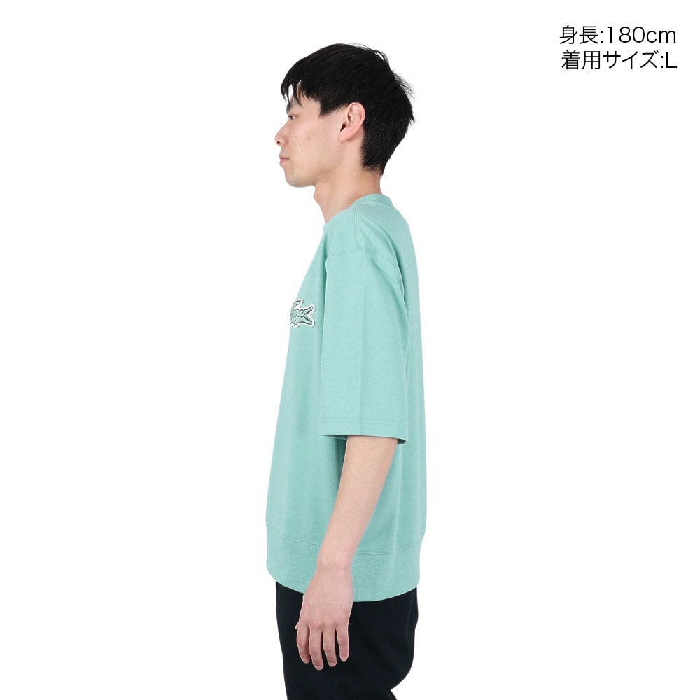 ラコステ（LACOSTE）（メンズ）半袖Tシャツ メンズ オーバーサイズクロックエンブレム SH058LJ-99-BVG