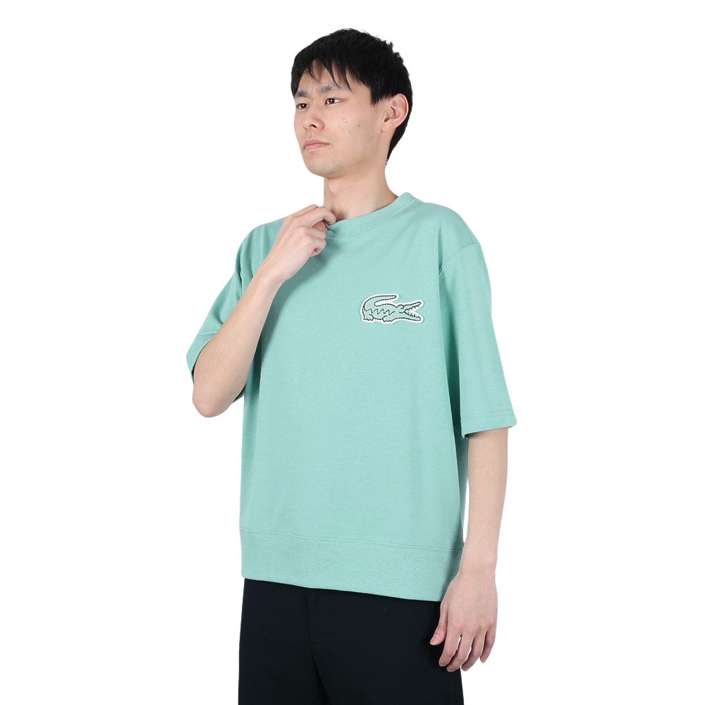 ラコステ（LACOSTE）（メンズ）半袖Tシャツ メンズ オーバーサイズクロックエンブレム SH058LJ-99-BVG  スポーツ用品はスーパースポーツゼビオ