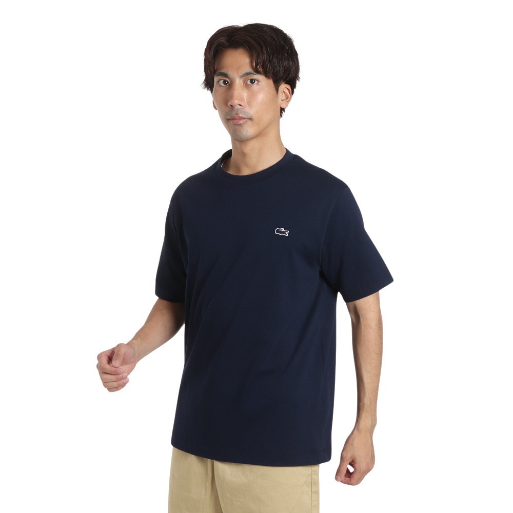 ラコステ（LACOSTE）（メンズ）半袖Tシャツ メンズ アウトラインクロッククルーネック TH5830-99-166