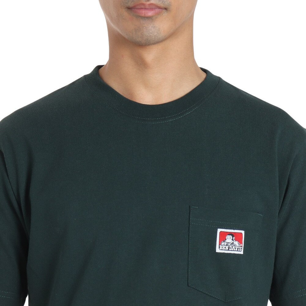 ベンデイビス（BEN DAVIS）（メンズ）半袖シャツ メンズ BENピスポケットTシャツ 23580000-GRN★★★
