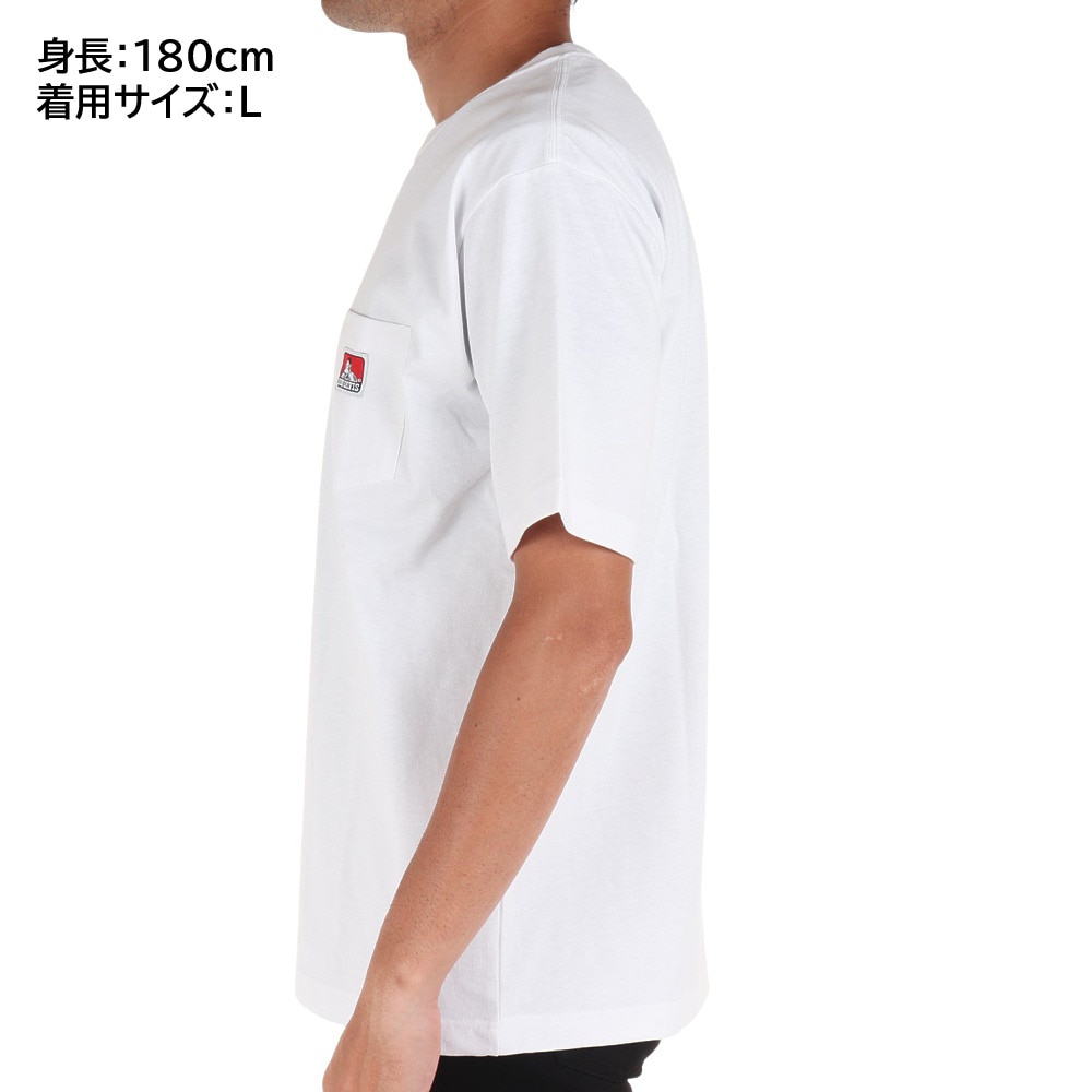 ベンデイビス（BEN DAVIS）（メンズ）半袖シャツ ピスポケットTシャツ 23580000-WHT