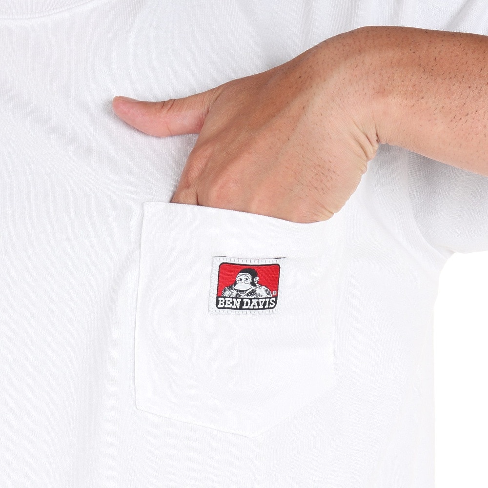 ベンデイビス（BEN DAVIS）（メンズ）半袖シャツ ピスポケットTシャツ 23580000-WHT