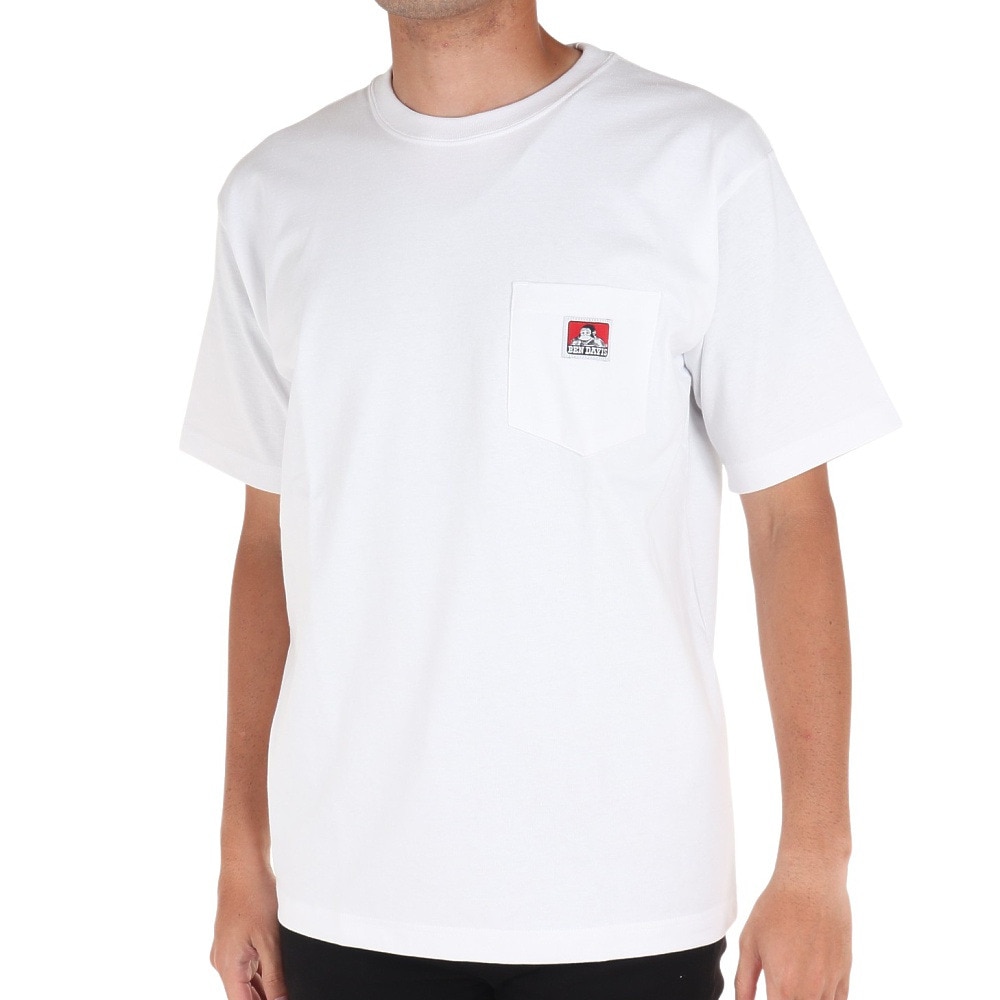 ベンデイビス（BEN DAVIS）（メンズ）半袖シャツ ピスポケットTシャツ 23580000-WHT
