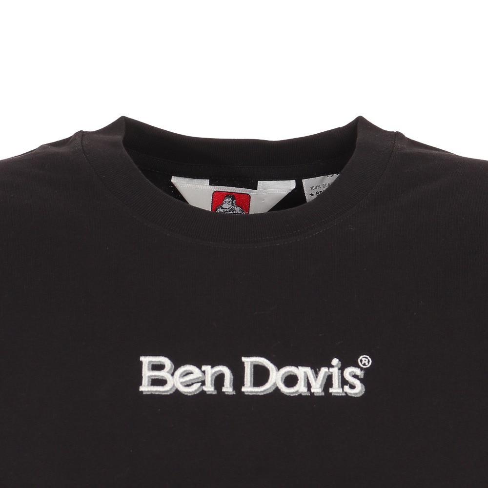 ベンデイビス（BEN DAVIS）（メンズ）半袖Tシャツ メンズ ロゴ刺繍  23580004-BLK