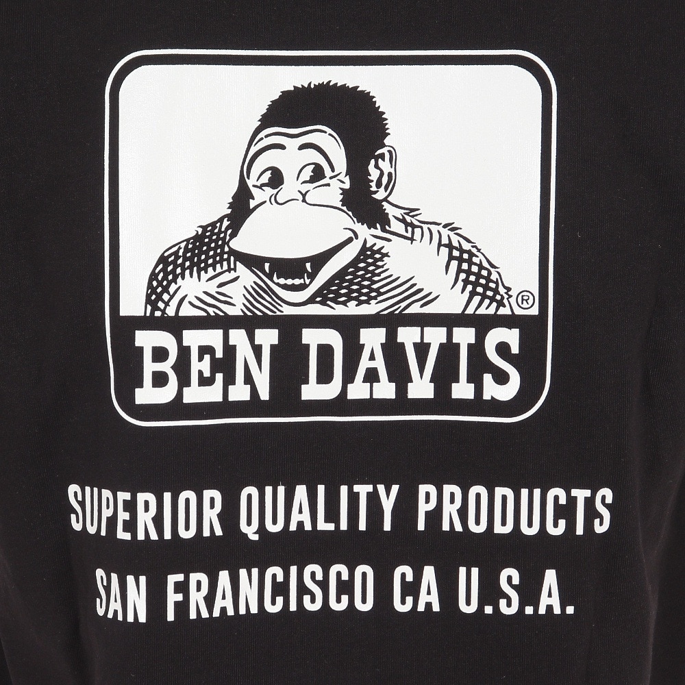 BEN DAVIS（メンズ）半袖Tシャツ メンズ アイコンバックプリント 23580005-BLK
