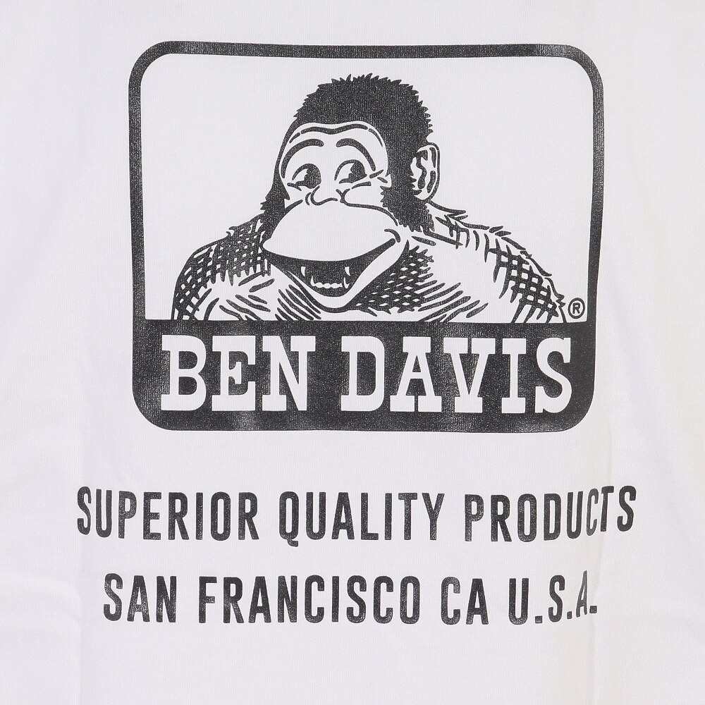 BEN DAVIS（メンズ）半袖Tシャツ メンズ アイコンバックプリント 23580005-WHT