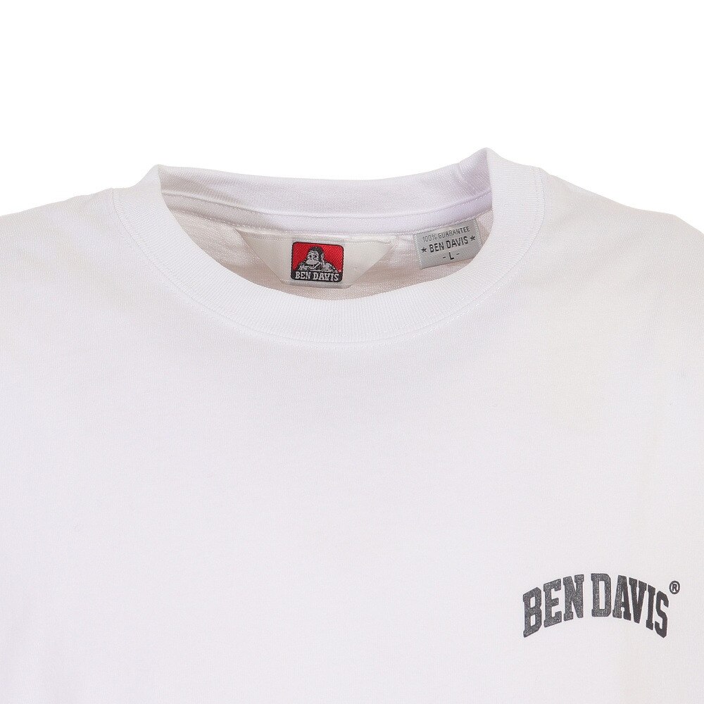 BEN DAVIS（メンズ）半袖Tシャツ メンズ アイコンバックプリント 23580005-WHT