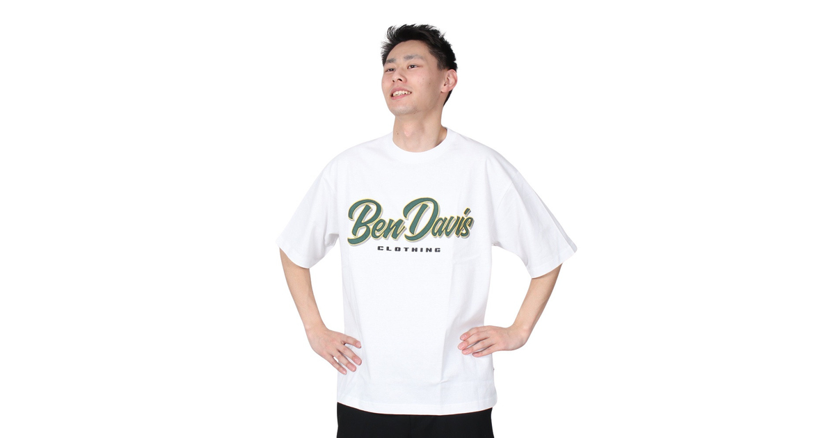 ベンデイビス（BEN DAVIS）（メンズ）半袖Tシャツ メンズ スクリプトパッチ 23580009WHT スポーツ用品はスーパースポーツゼビオ