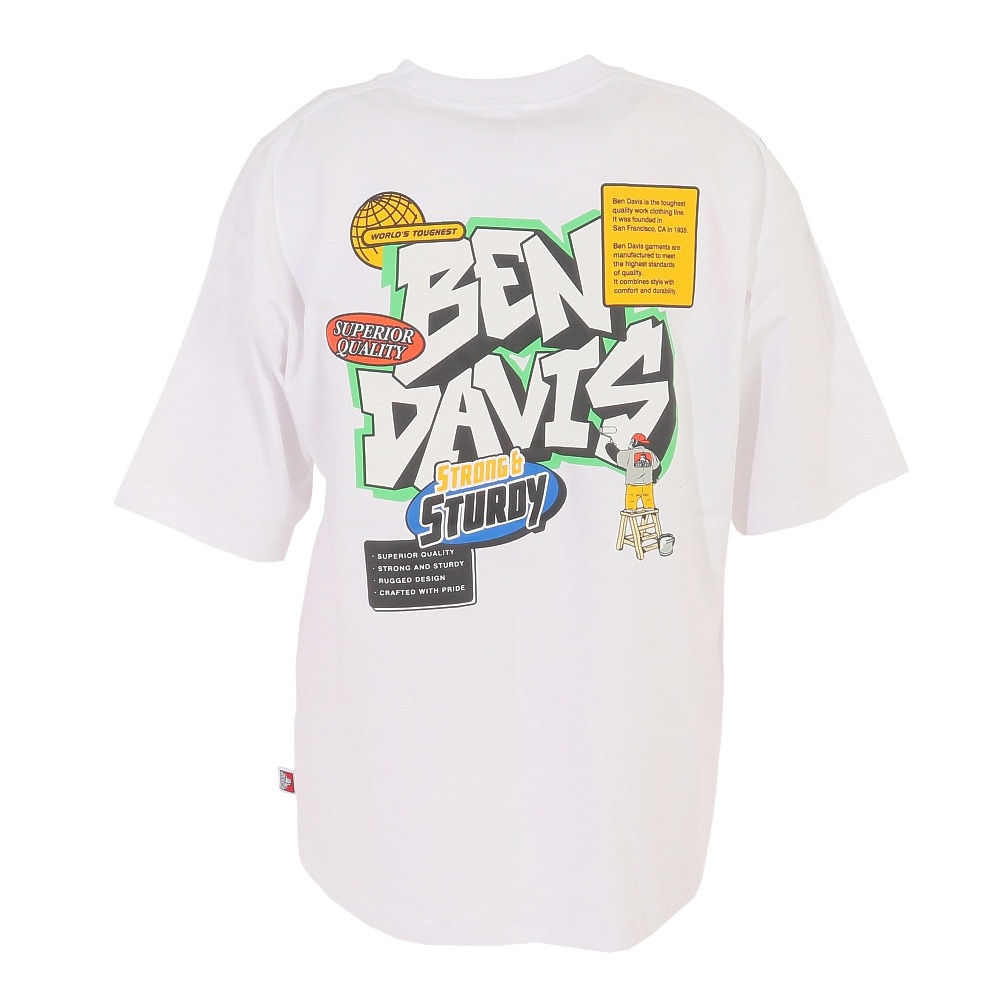 90’s BEN DAVIS ベンデイビス　ロゴ刺繍　ポケットTシャツ