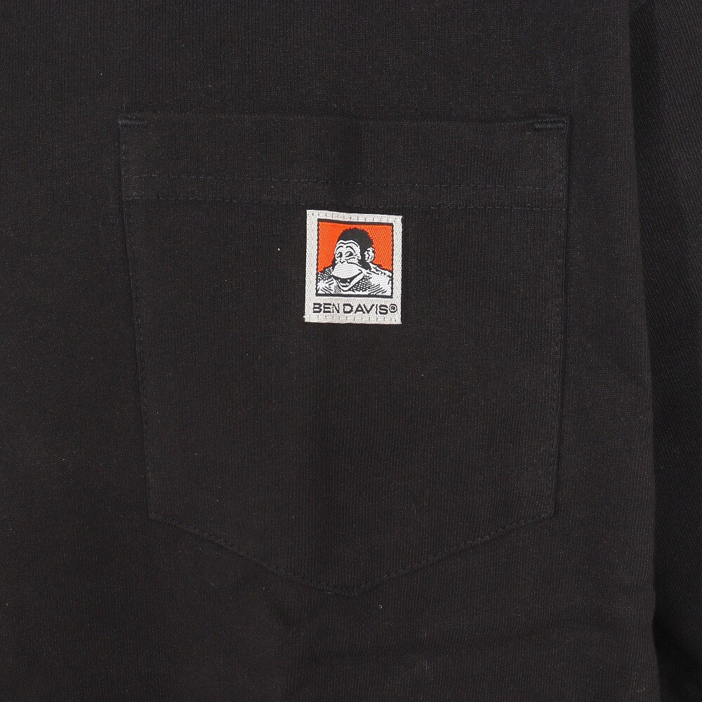 BEN DAVIS（メンズ）半袖Tシャツ メンズ ビッグシルエット ワンポイント 2580000-BLK23