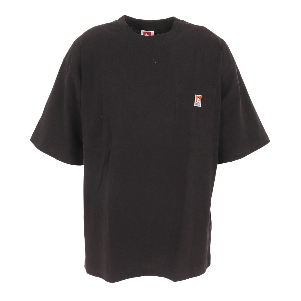 BEN DAVIS（メンズ）半袖Tシャツ メンズ ビッグシルエット ワンポイント 2580000-BLK23