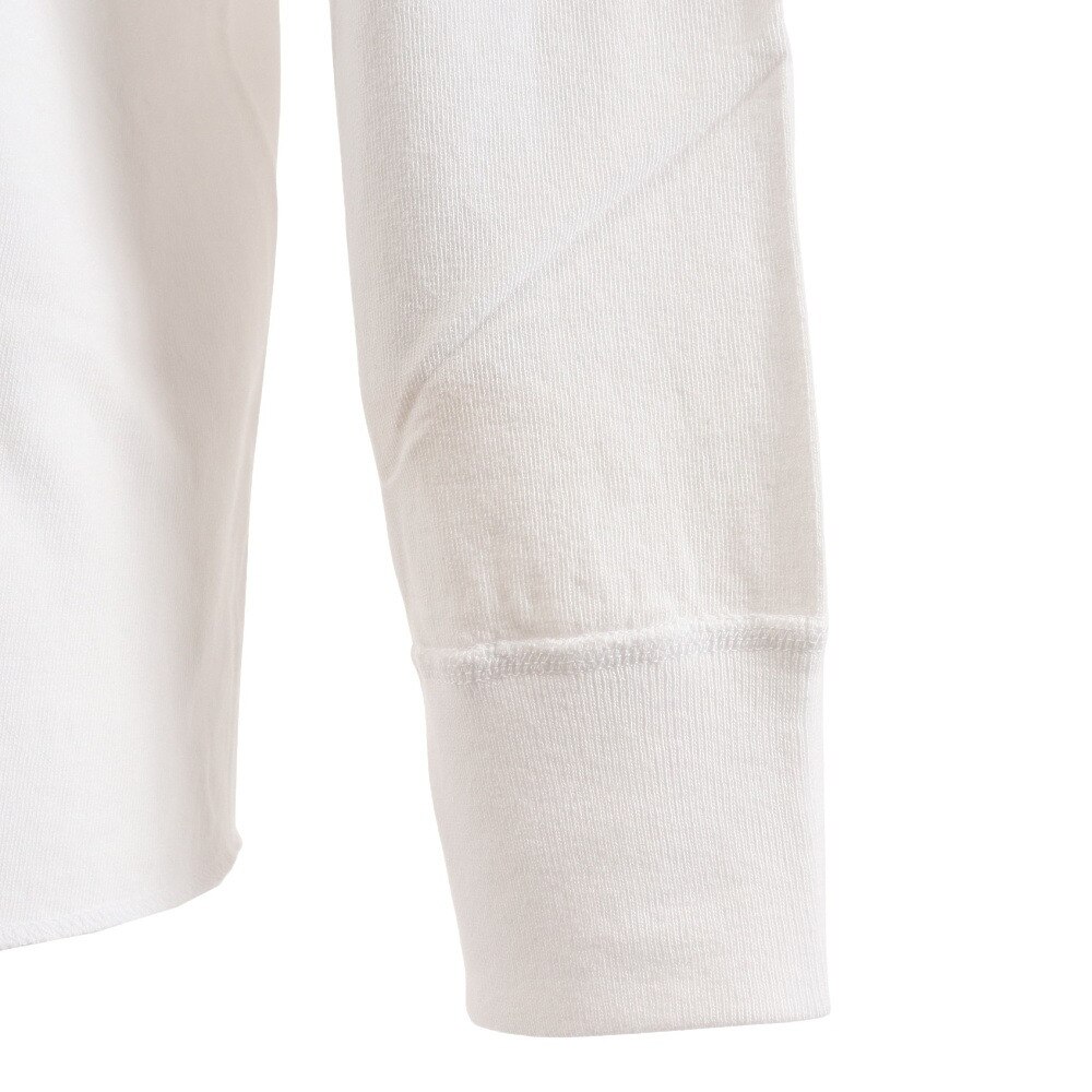 ヘルスニット（Healthknit）（メンズ）長袖Tシャツ メンズ 天竺 ヘンリーネック 906L WHT