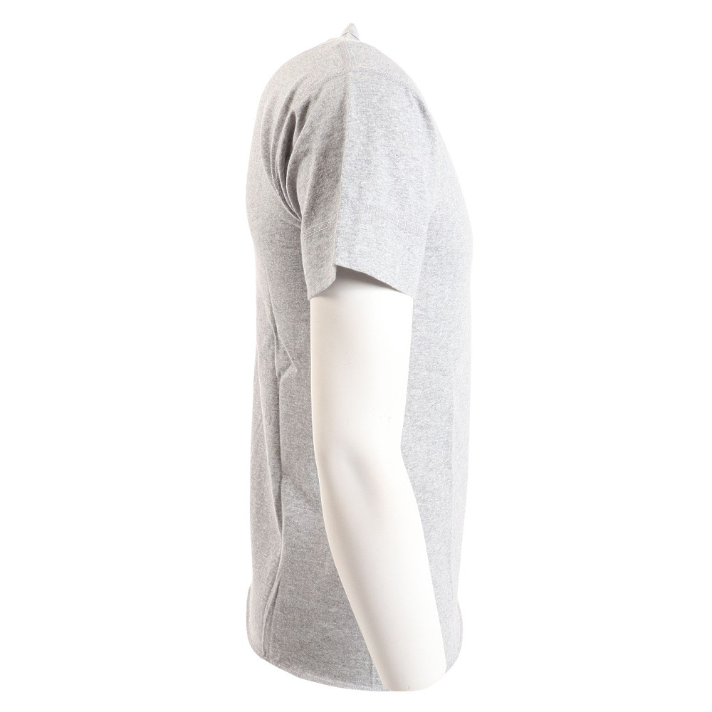 ヘルスニット（Healthknit）（メンズ）半袖Tシャツ メンズ 天竺 ヘンリーネック 906S HGRY
