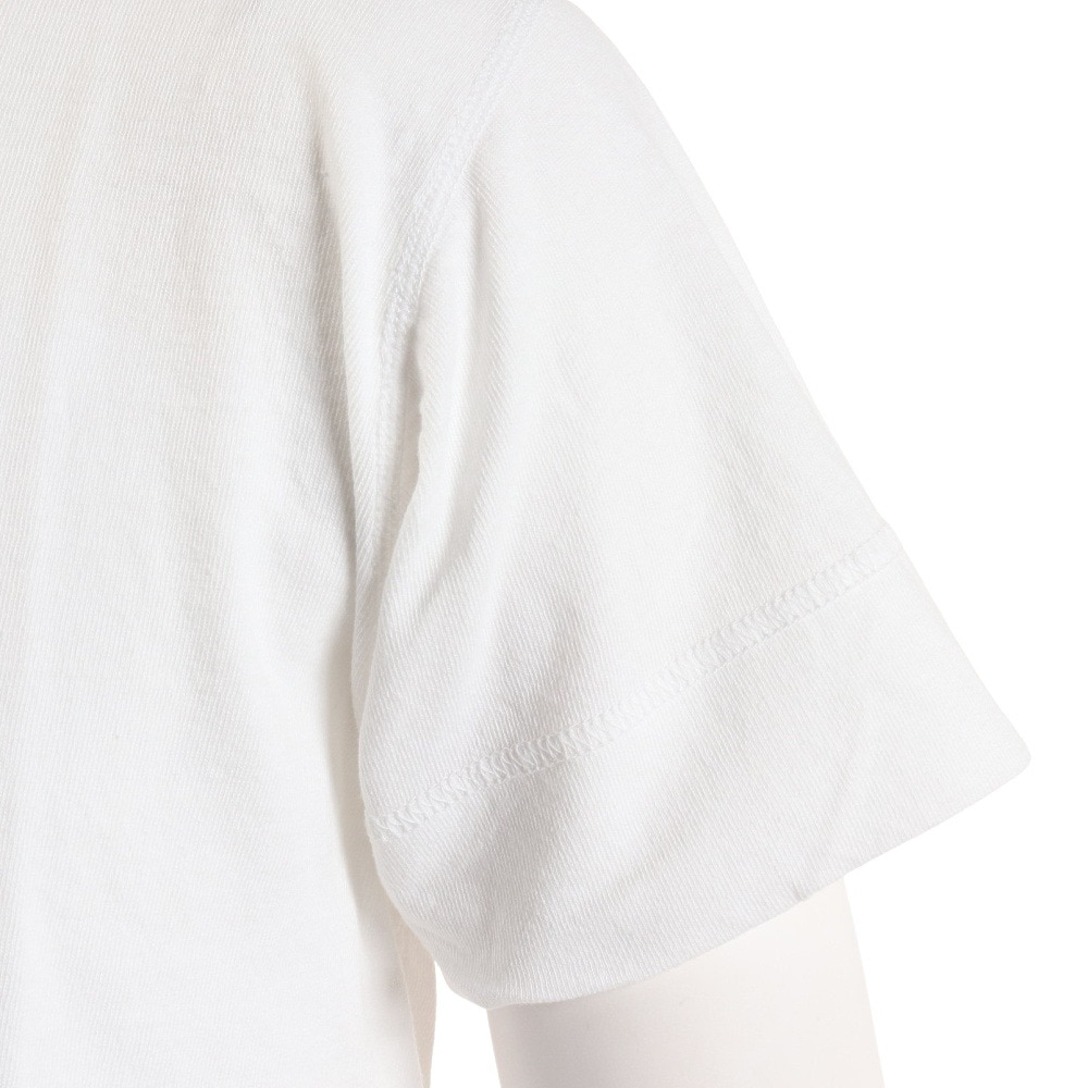 ヘルスニット（Healthknit）（メンズ）半袖Tシャツ メンズ 天竺 ヘンリーネック 906S WHT