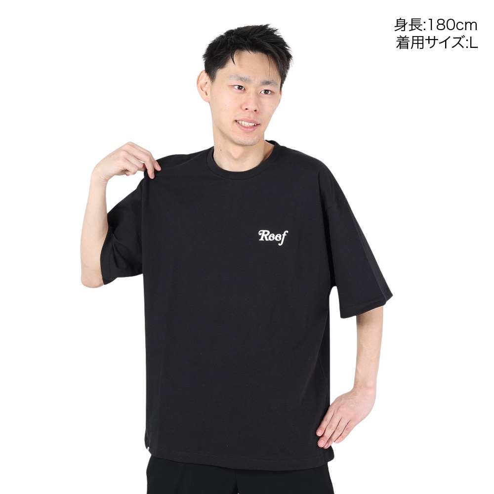 リーフ（REEF）（メンズ）半袖Tシャツ メンズ GOOD VIBES ONLY RFTEM2304-BLK