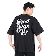 リーフ（REEF）（メンズ）半袖Tシャツ メンズ GOOD VIBES ONLY RFTEM2304-BLK