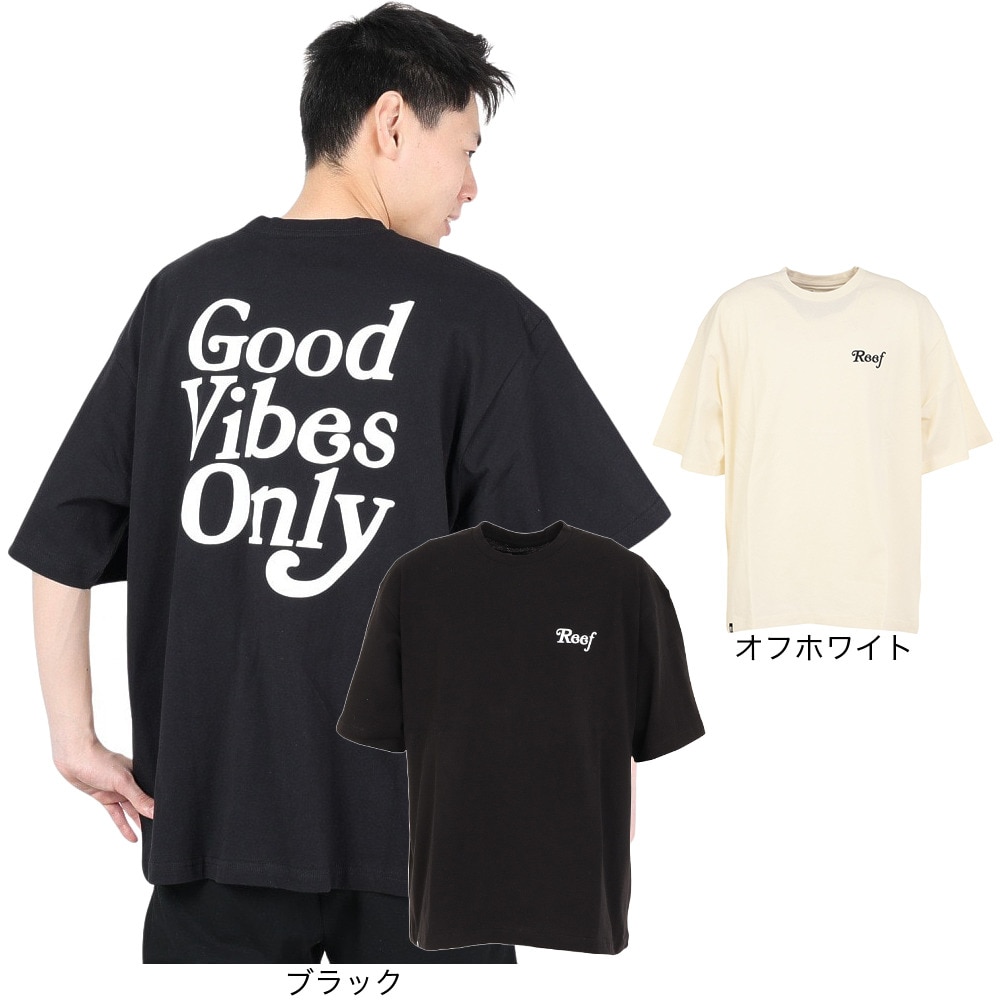 リーフ（REEF）（メンズ）半袖Tシャツ メンズ GOOD VIBES ONLY RFTEM2304-BLK