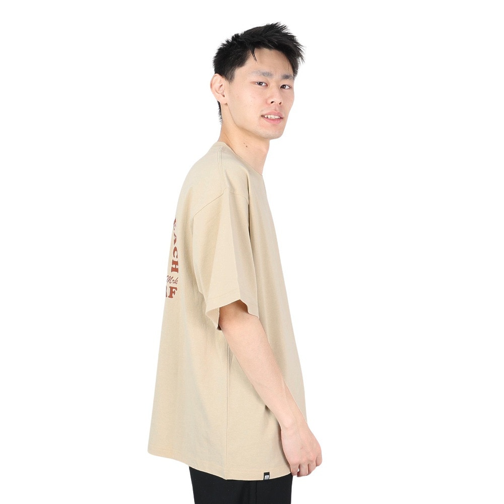 リーフ（REEF）（メンズ）半袖Tシャツ ベージュ メンズ PINEAPPLE RFTEM2305-BEG 無地 ワンポイント